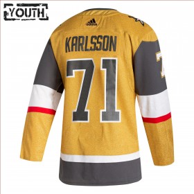 Barn Ishockey Gold Vegas Golden Knights tröja William Karlsson 71 2020-21 Tredje Authentic